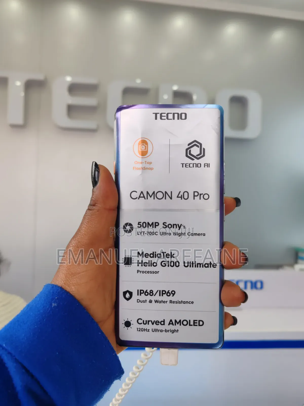 New Tecno Camon 40 256 GB Black