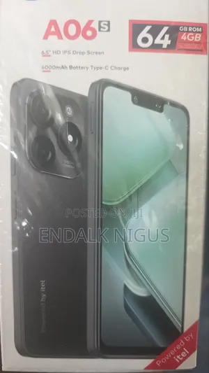 New Itel A06 64 GB Black