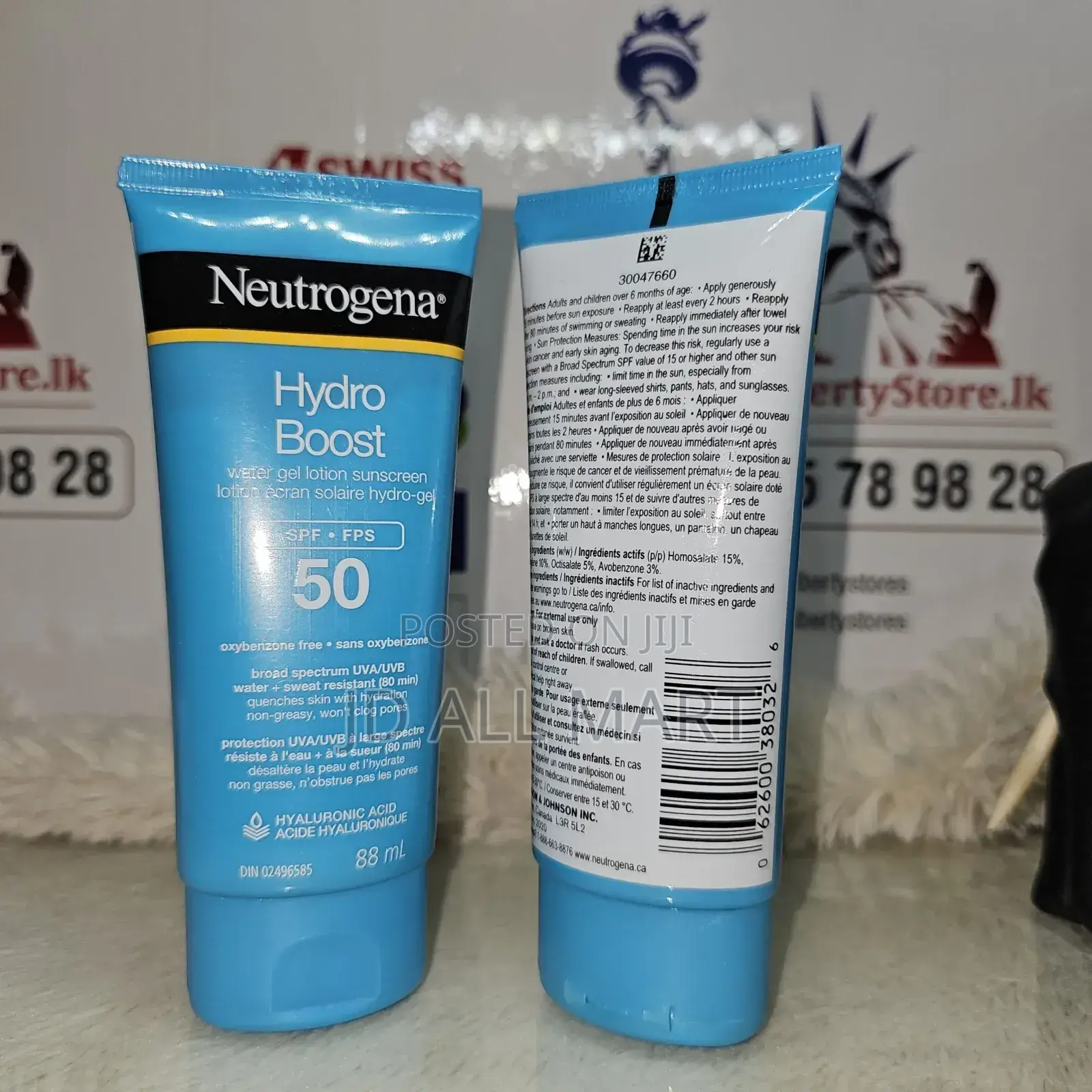 Neutrogena Hydro Boost Water Gel Lotion Sunscreen With SPF 50.