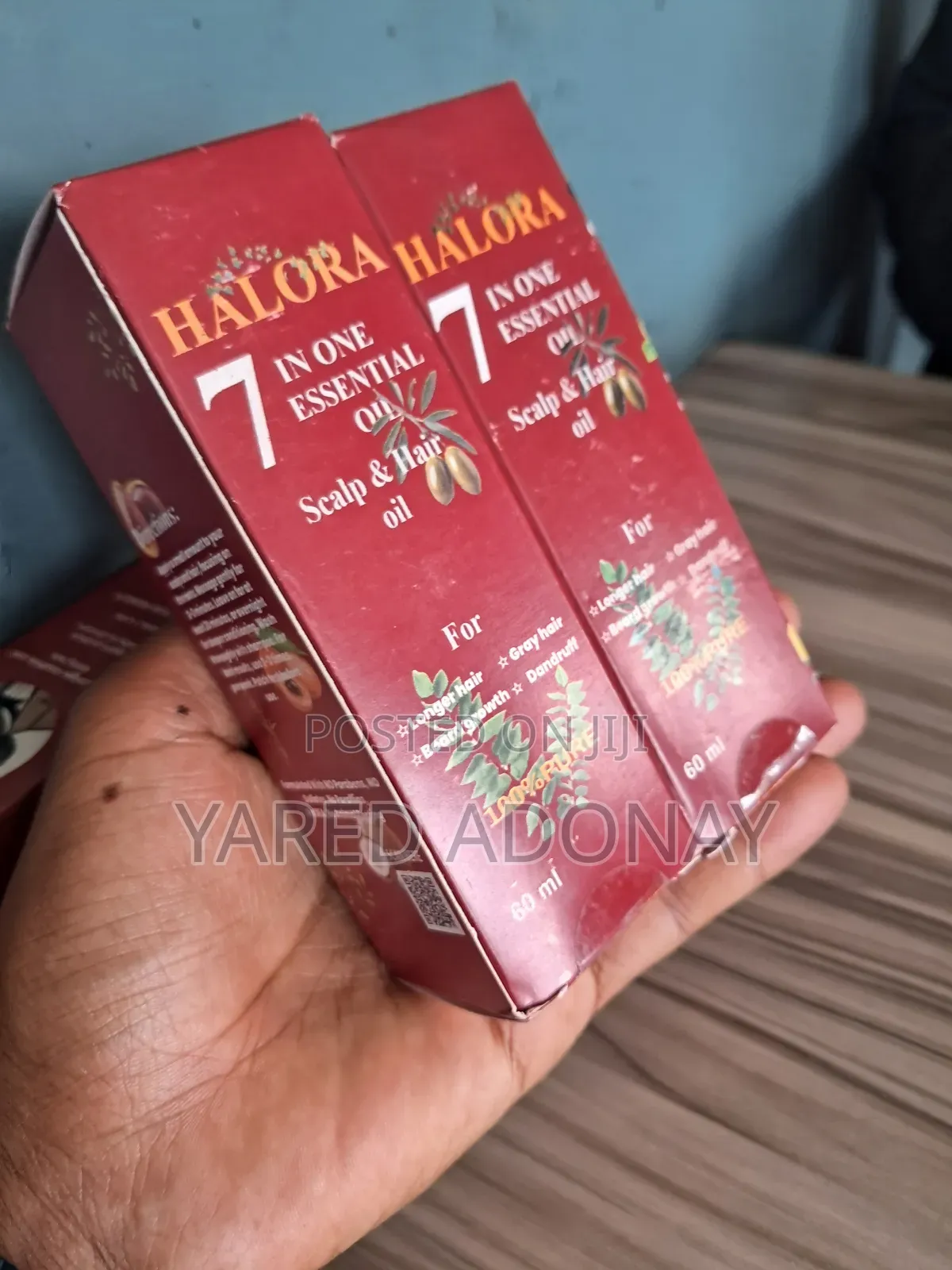 Halora 7 in 1 Essential Oil - ለፈጣን የፀጉር እና የጢም እድገት (100% Pure)