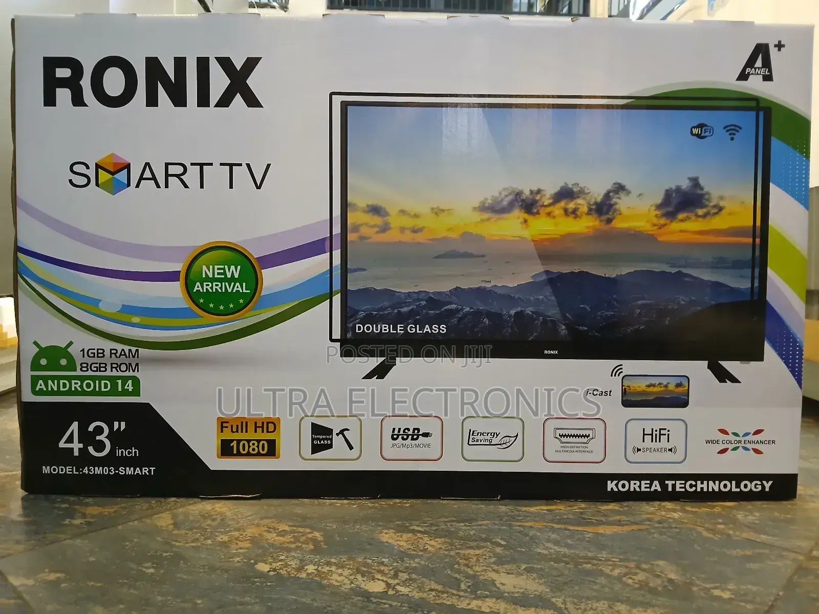 Ronix 43m03-Smart Television Set. Key Specifications and Features