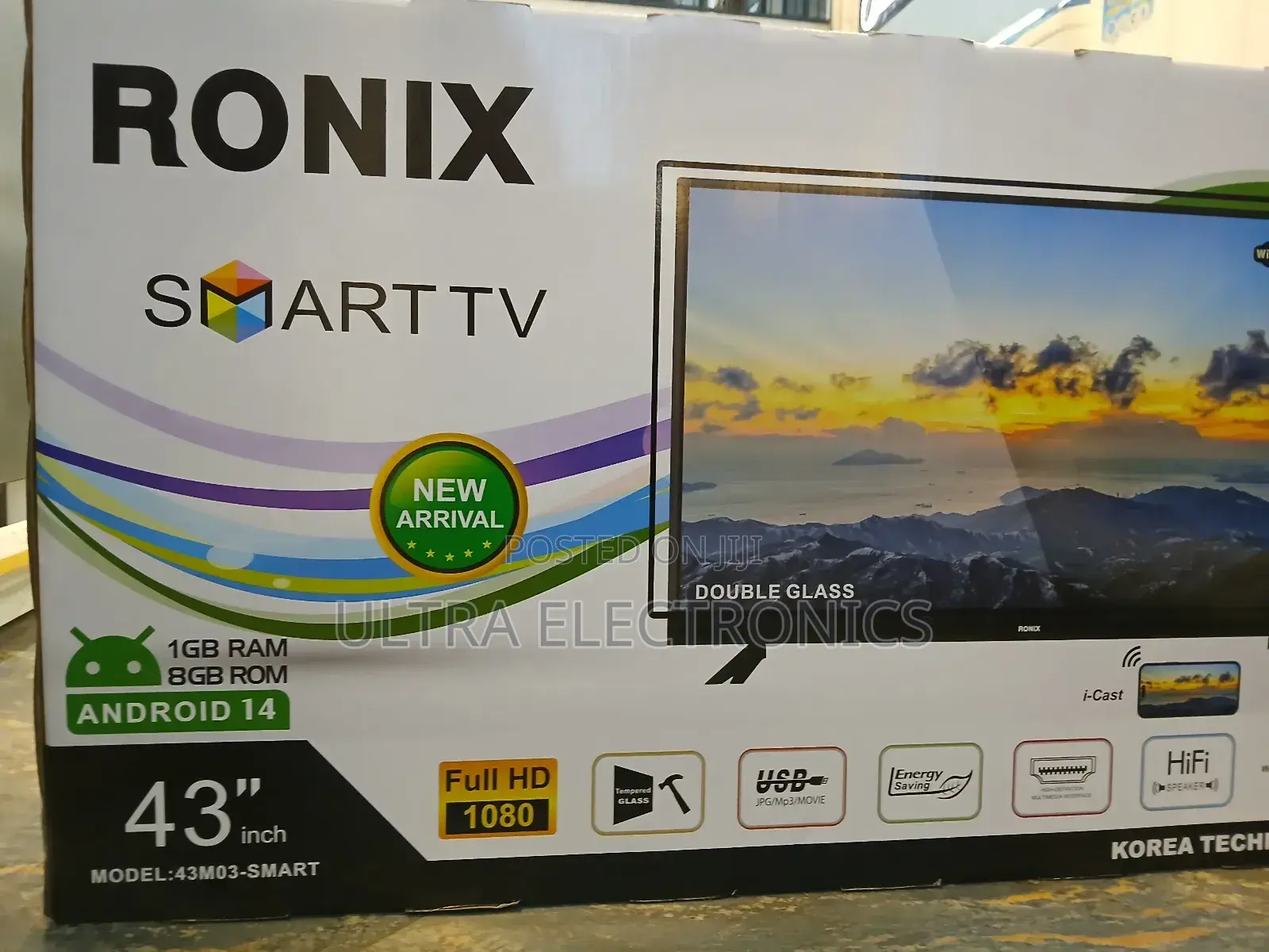 Ronix 43m03-Smart Television Set. Key Specifications and Features