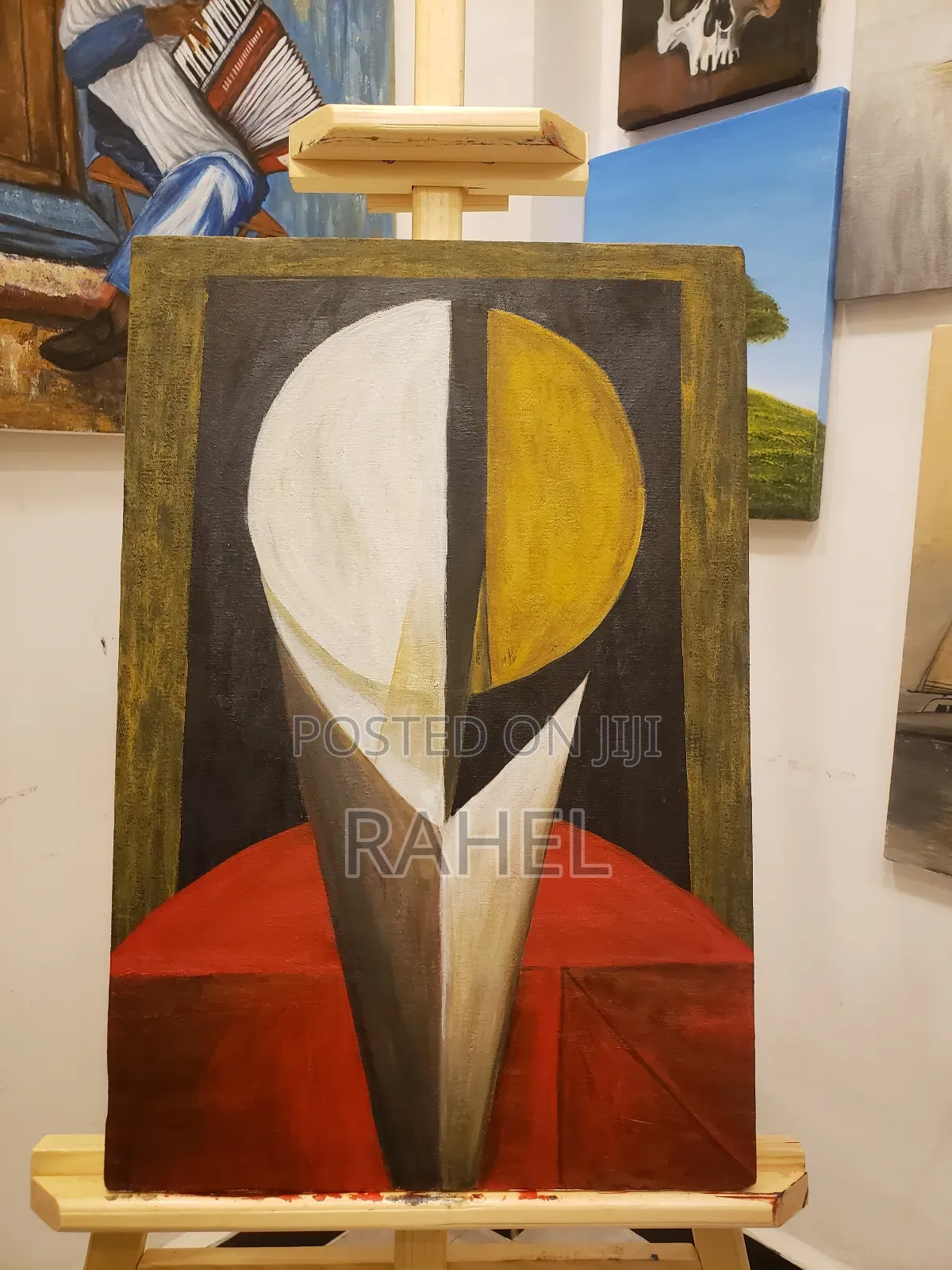 Abstract Wall Painting on Canvas