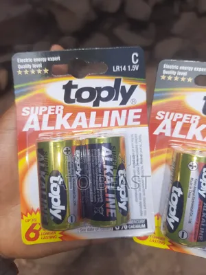 Toply Super Alkaline C Batteries (Model Lr14, 1.5v).