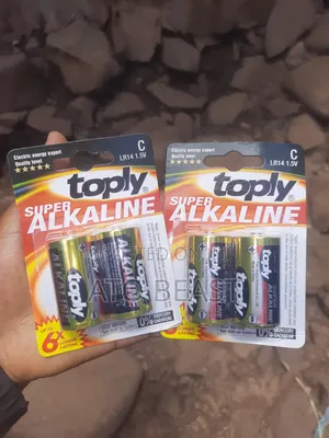 Toply Super Alkaline C Batteries (Model Lr14, 1.5v).