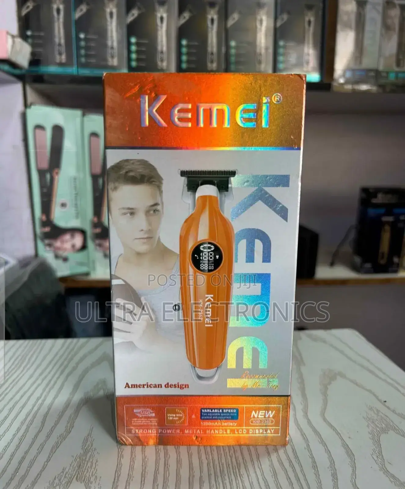 Kemei Km-2362 Professional Electric Hair Trimmer. Model: Kemei