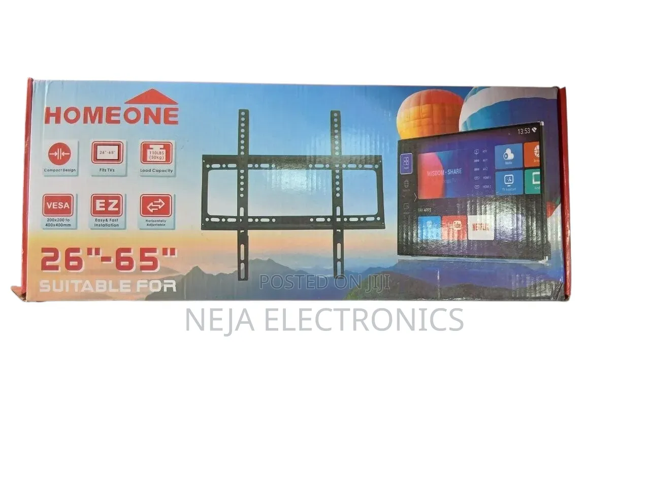 Tv Wall Mounted 65in Fixed Panel For In Delivery