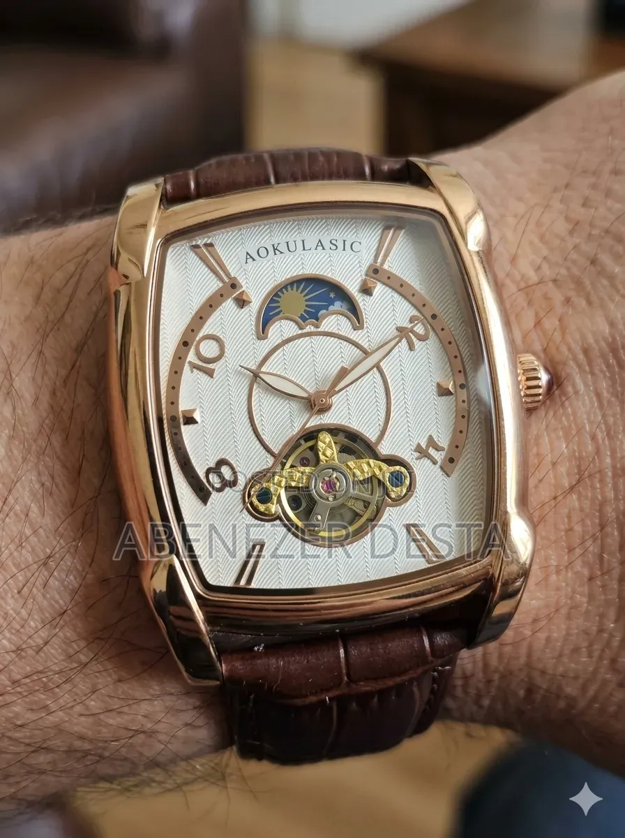 Aokulasic Automatic Mechanical Skeleton Watch, Often Described