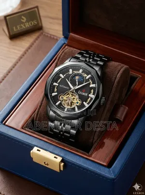 Lexros Grand Men's Waterproof Automatic Mechanical Watch Featuring