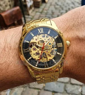 Gold-Tone Product Is the Skmei 9222gdbk Automatic Mechanical Watch