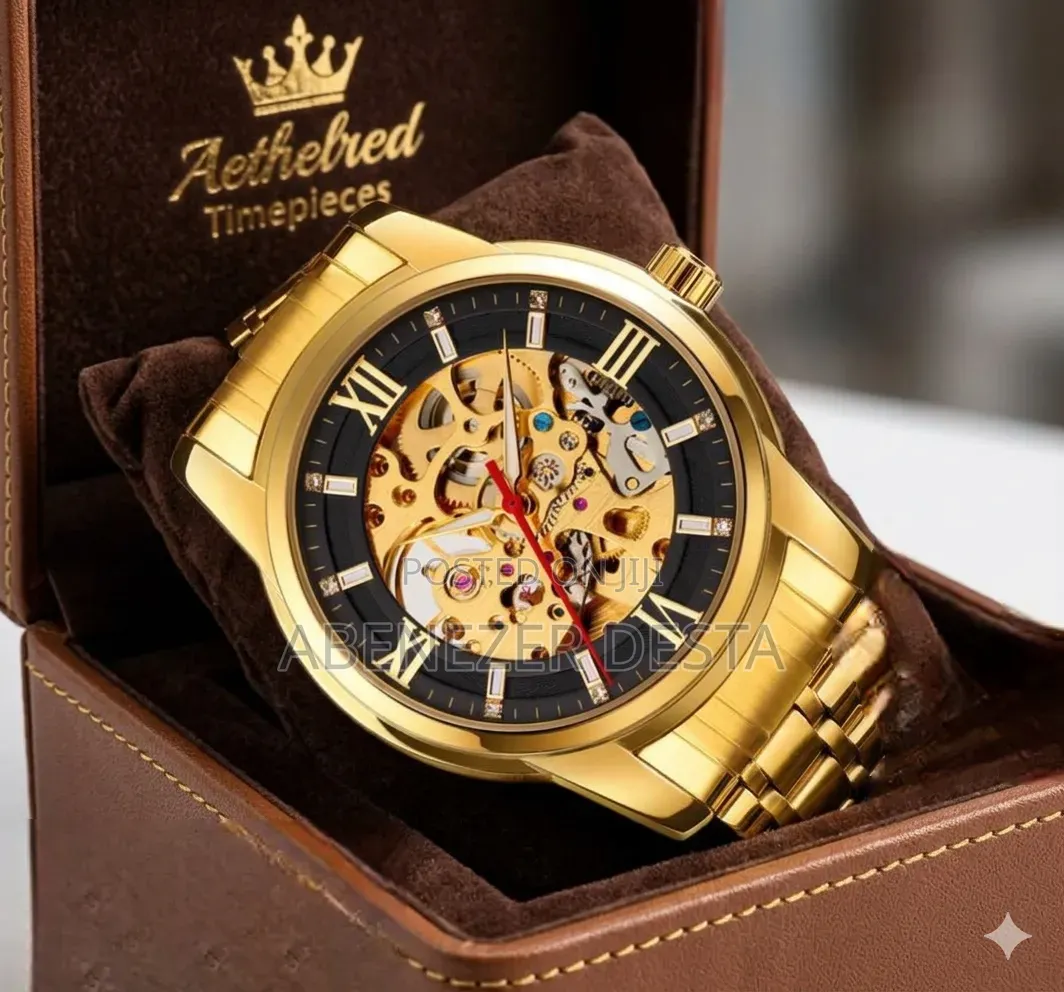 Gold-Tone Product Is the Skmei 9222gdbk Automatic Mechanical Watch