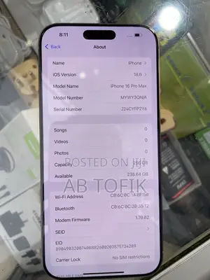 Apple iPhone 16 Pro Max 256 GB Silver