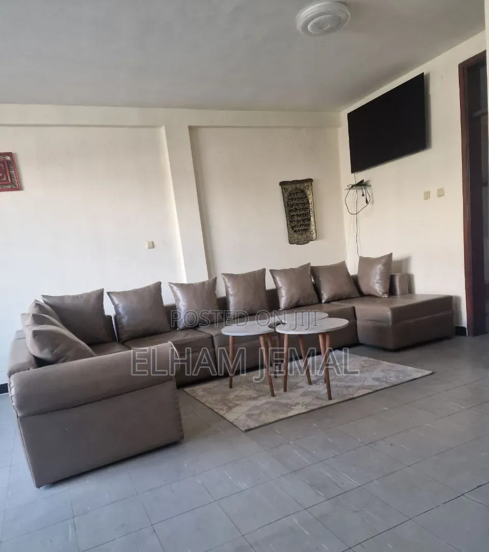 Modern L-Shape Synthetic Leather Sectional Sofa