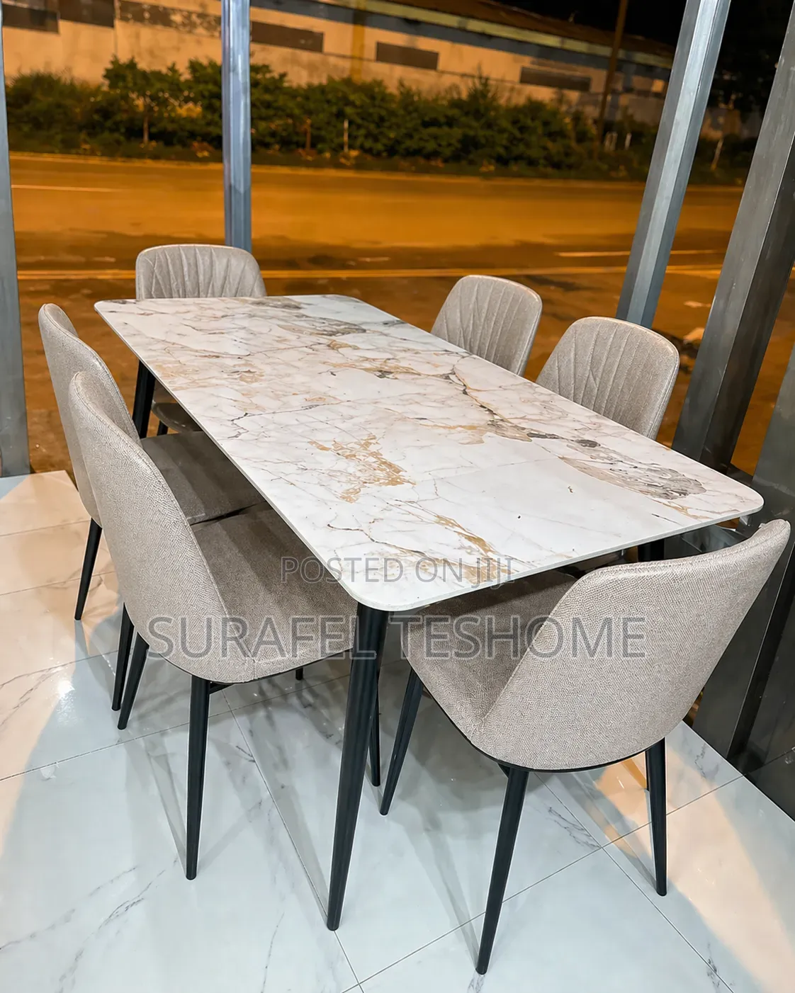 Exclusive Dining Tables | ዳይኒንግ ቴብሎች | With 6_4 Chairs