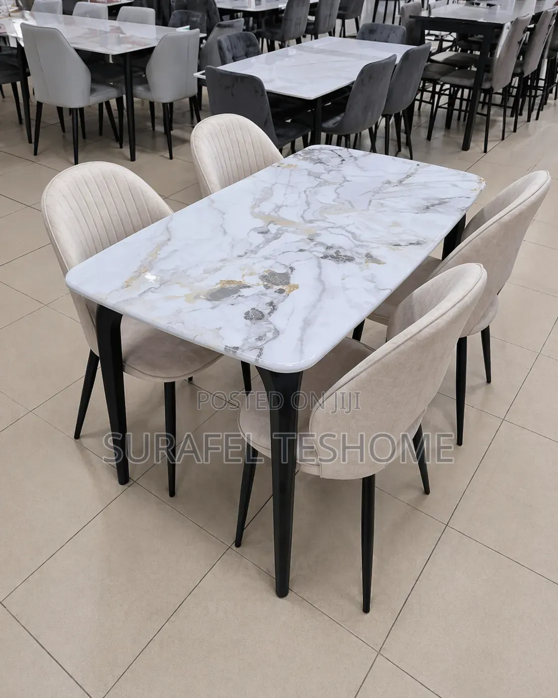 Exclusive Dining Tables | ዳይኒንግ ቴብሎች | With 6_4 Chairs
