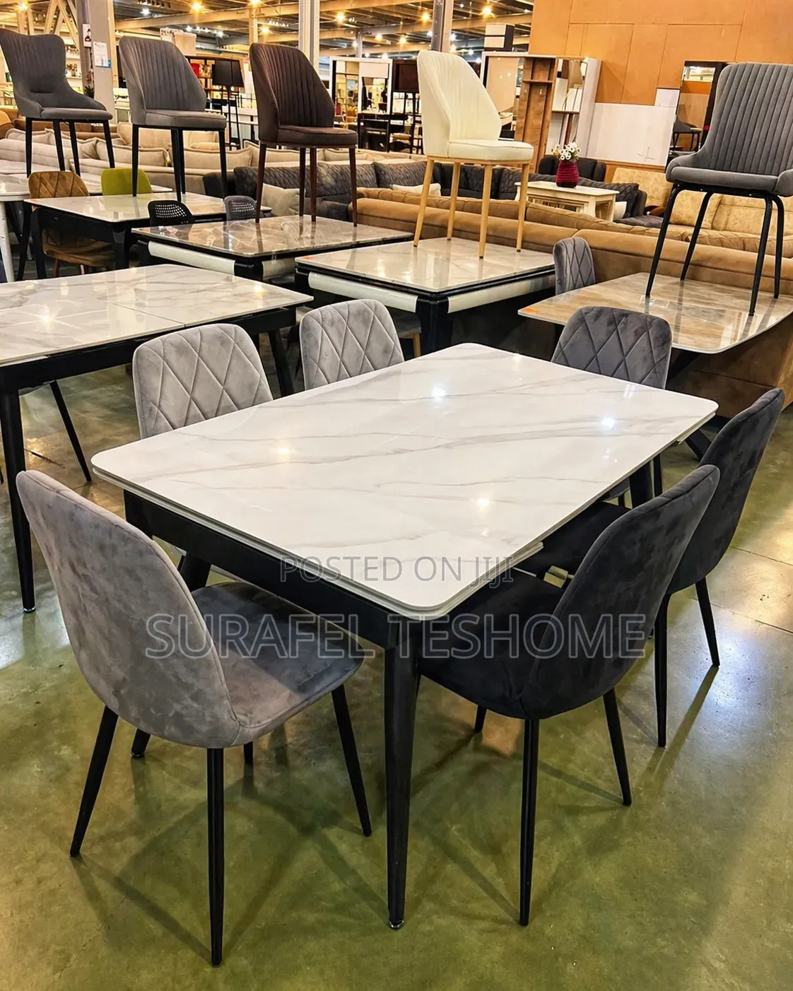 Exclusive Dining Tables | ዳይኒንግ ቴብሎች | With 6_4 Chairs