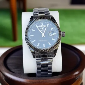 Rolex Day-Date Black Edition Premium Steel Watch for Men