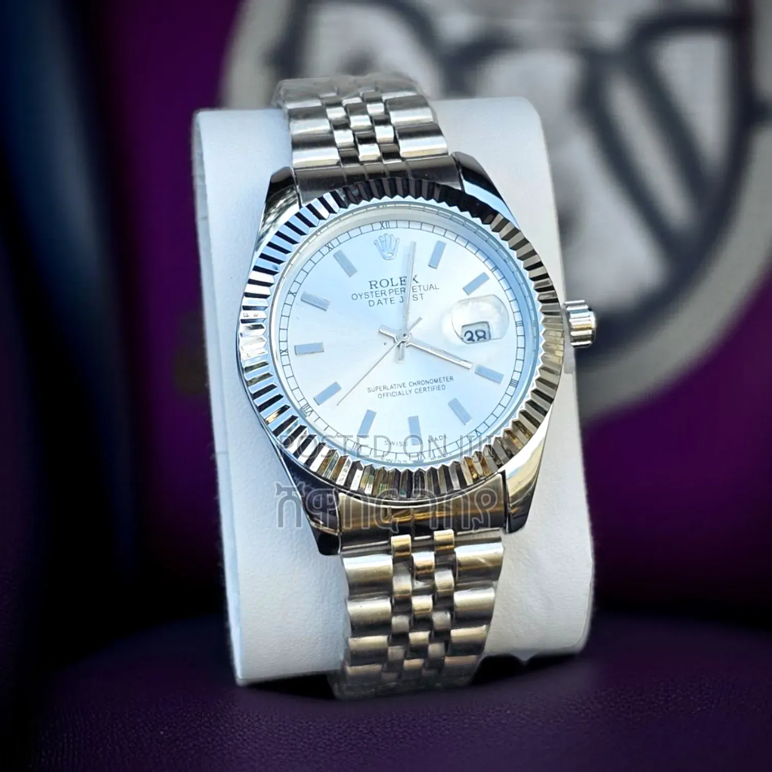 Rolex Datejust Silver Dial Jubilee Bracelet Men's Watch