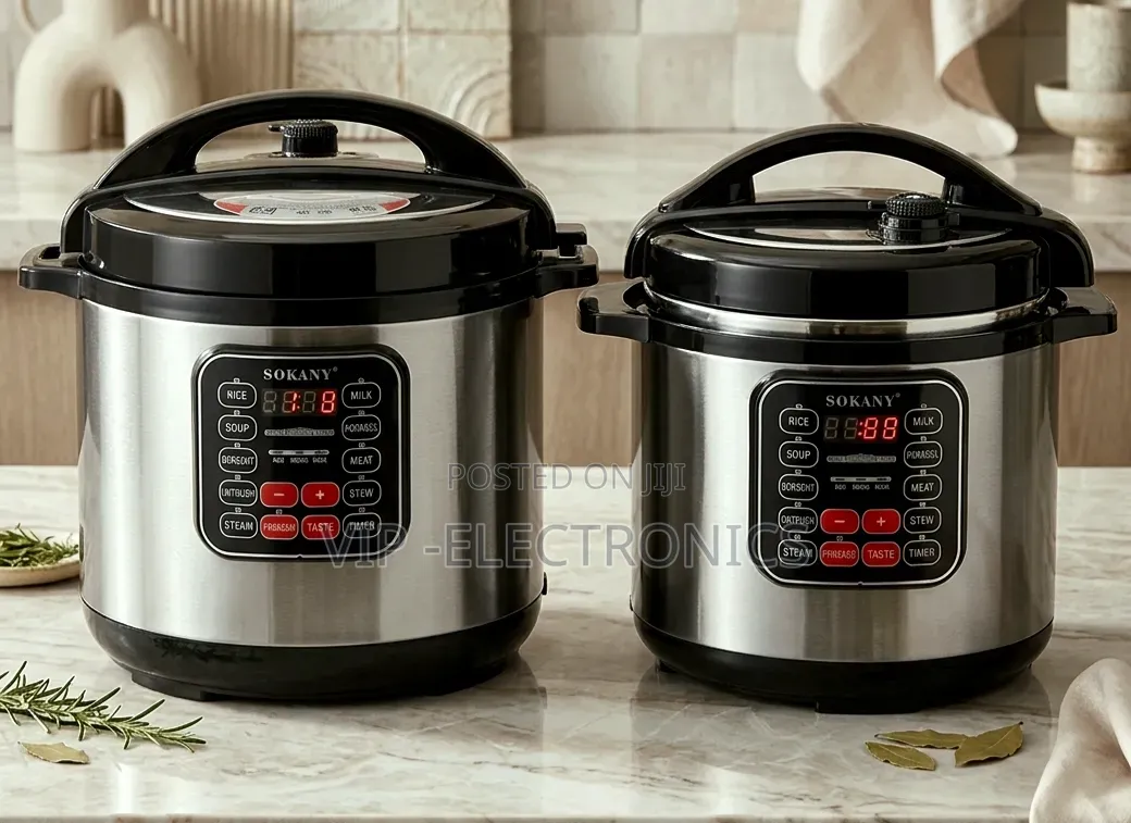 ​Sokany Multi Function 8liter Electric Pressure Cooker Digital Display