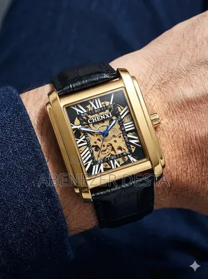 Chenxi Men's Automatic Luxury Mechanical Watch, Featuring a Rectangle
