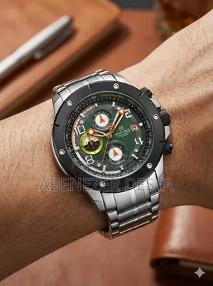 Naviforce Nf8056 Multi- Functional Quartz Men's Watch Featuring