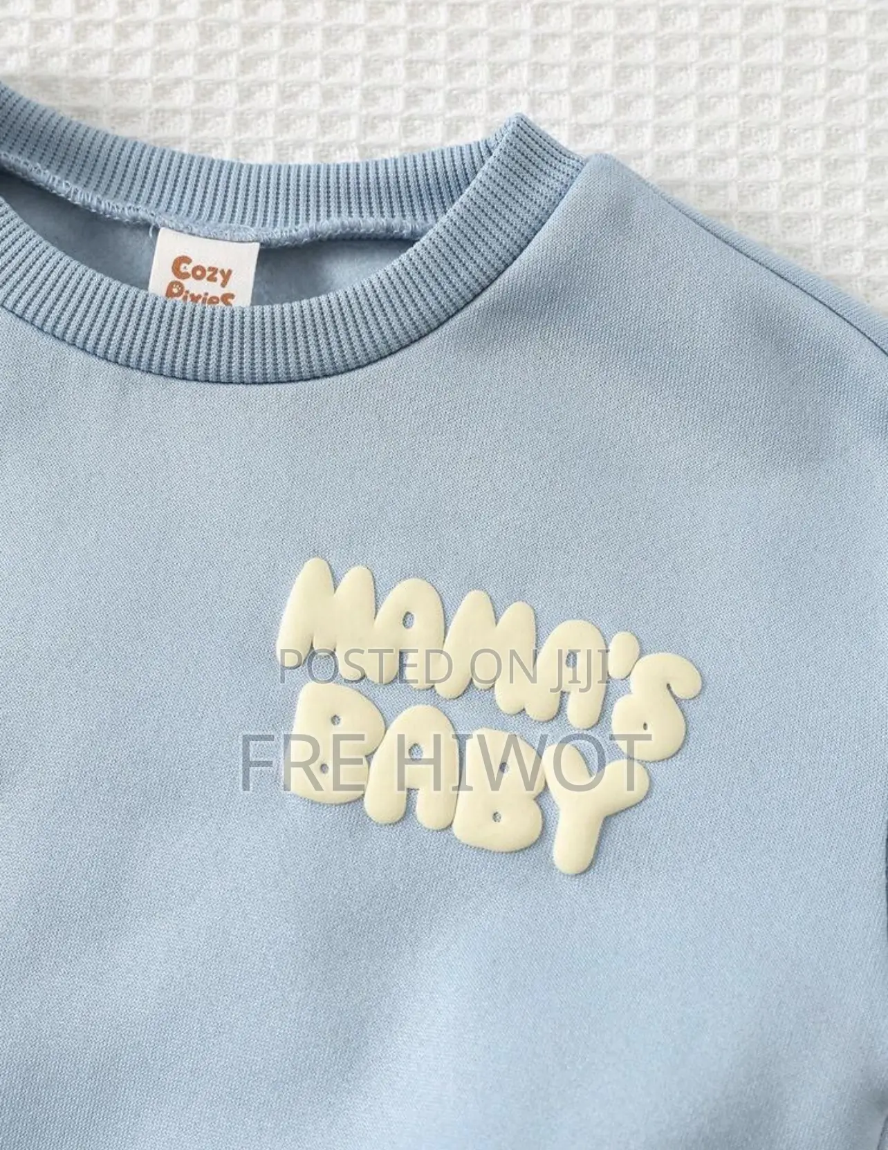 2pcs/Set Baby Boys Thermal Lined Knit Sweatshirt Jogger Pants Set