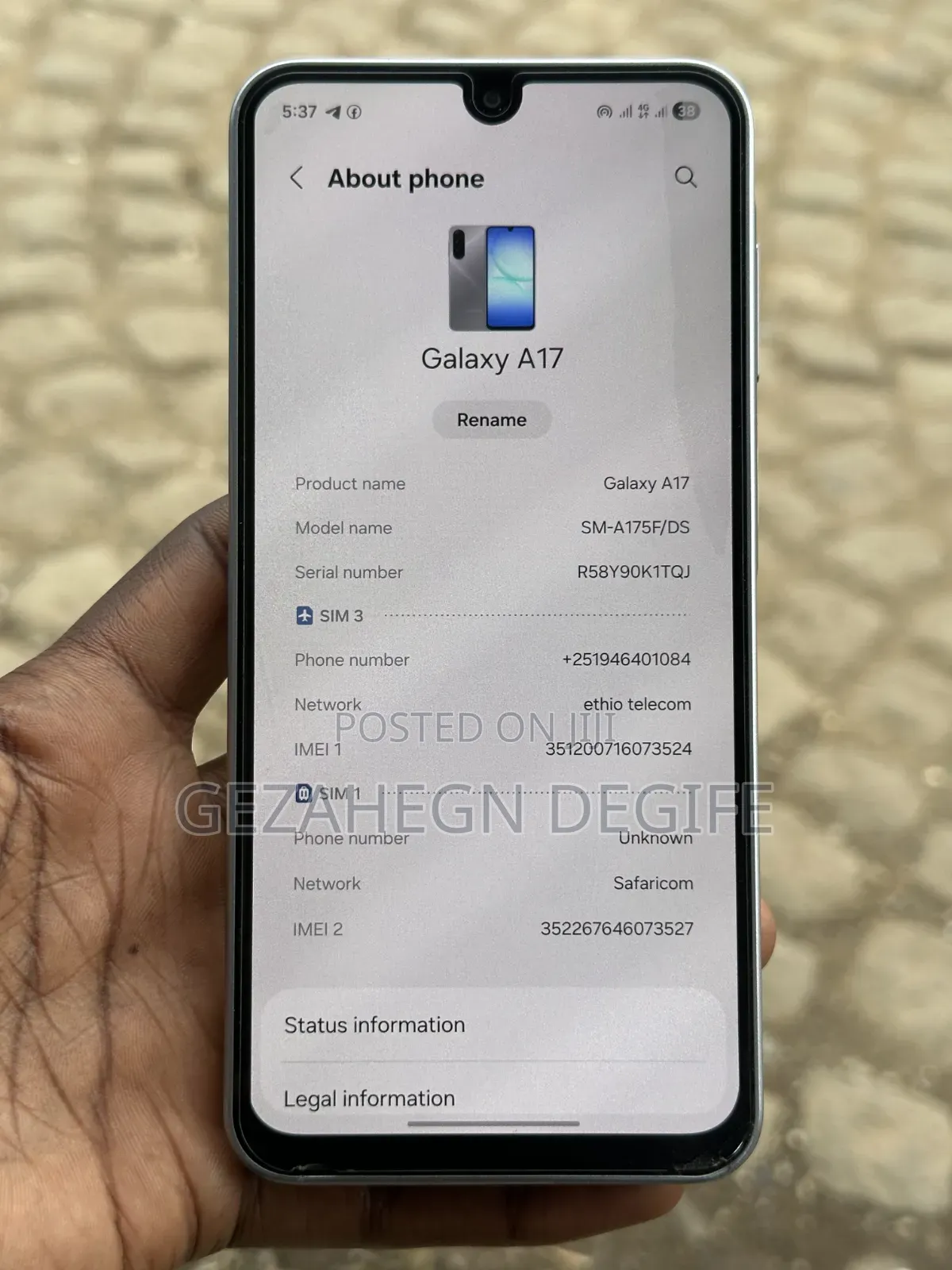 New Samsung Galaxy A17 128 GB Gray