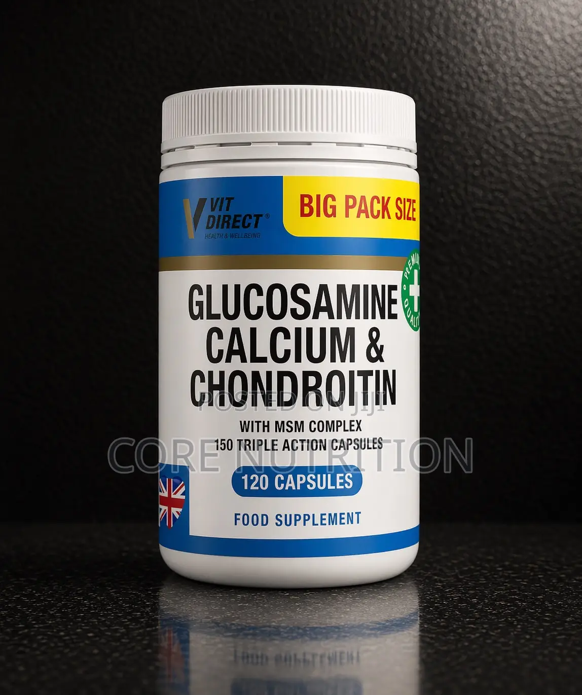Glucosamine With Calcium and Chondroitin , 120 Capsules