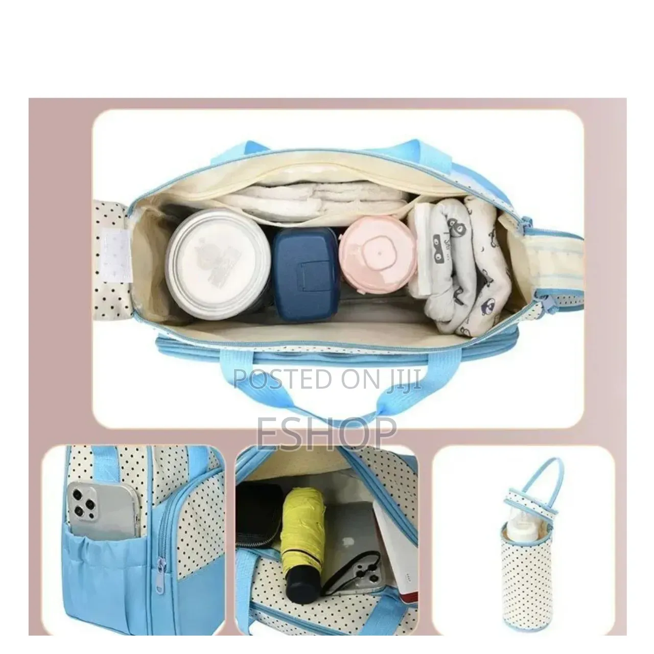 5-in-1 Mother Baby Essential Set – Large Tote + Mummy Bag
