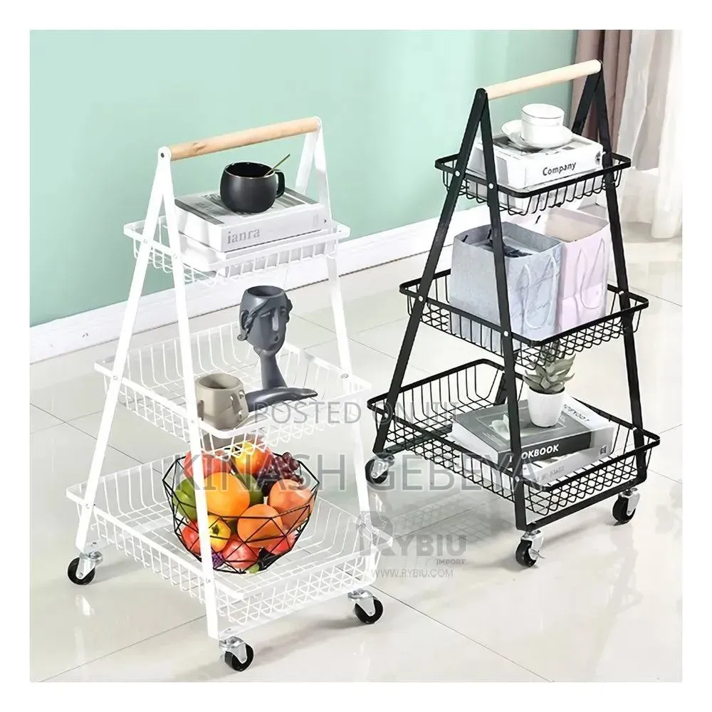 3 Layer Metal Rolling Cart
