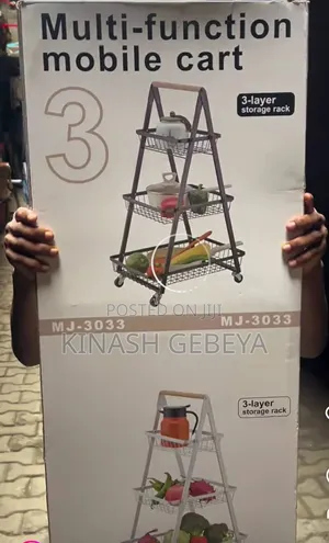 3 Layer Metal Rolling Cart