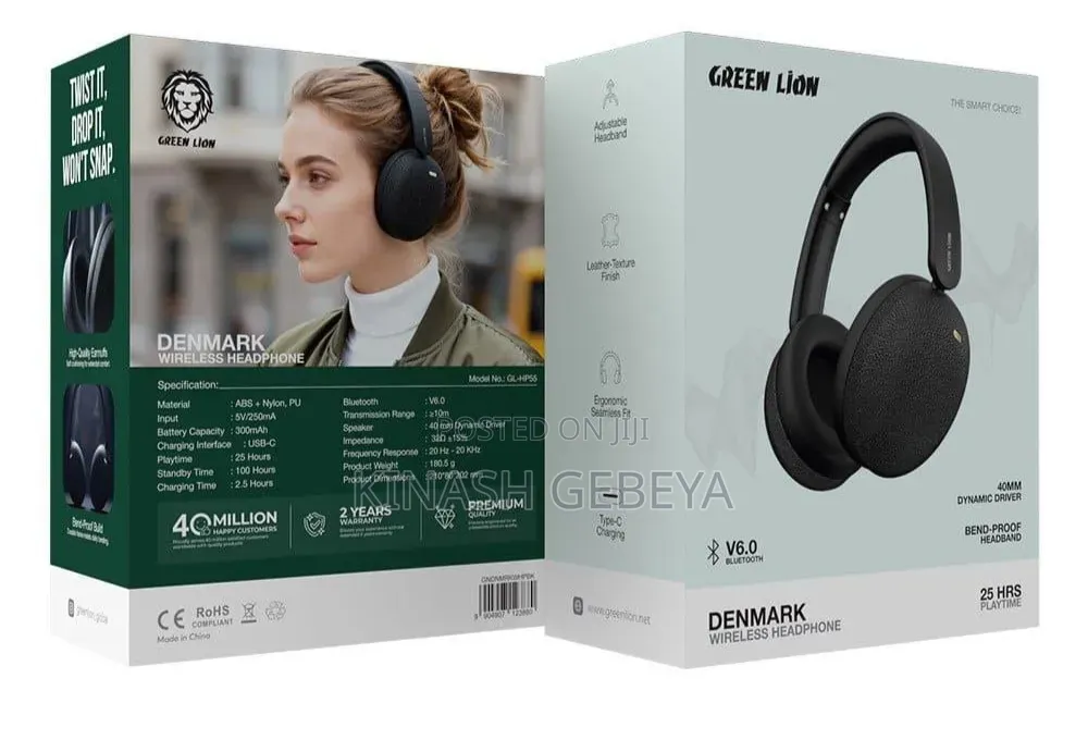 Greenlion Denmark Wireless Headphone