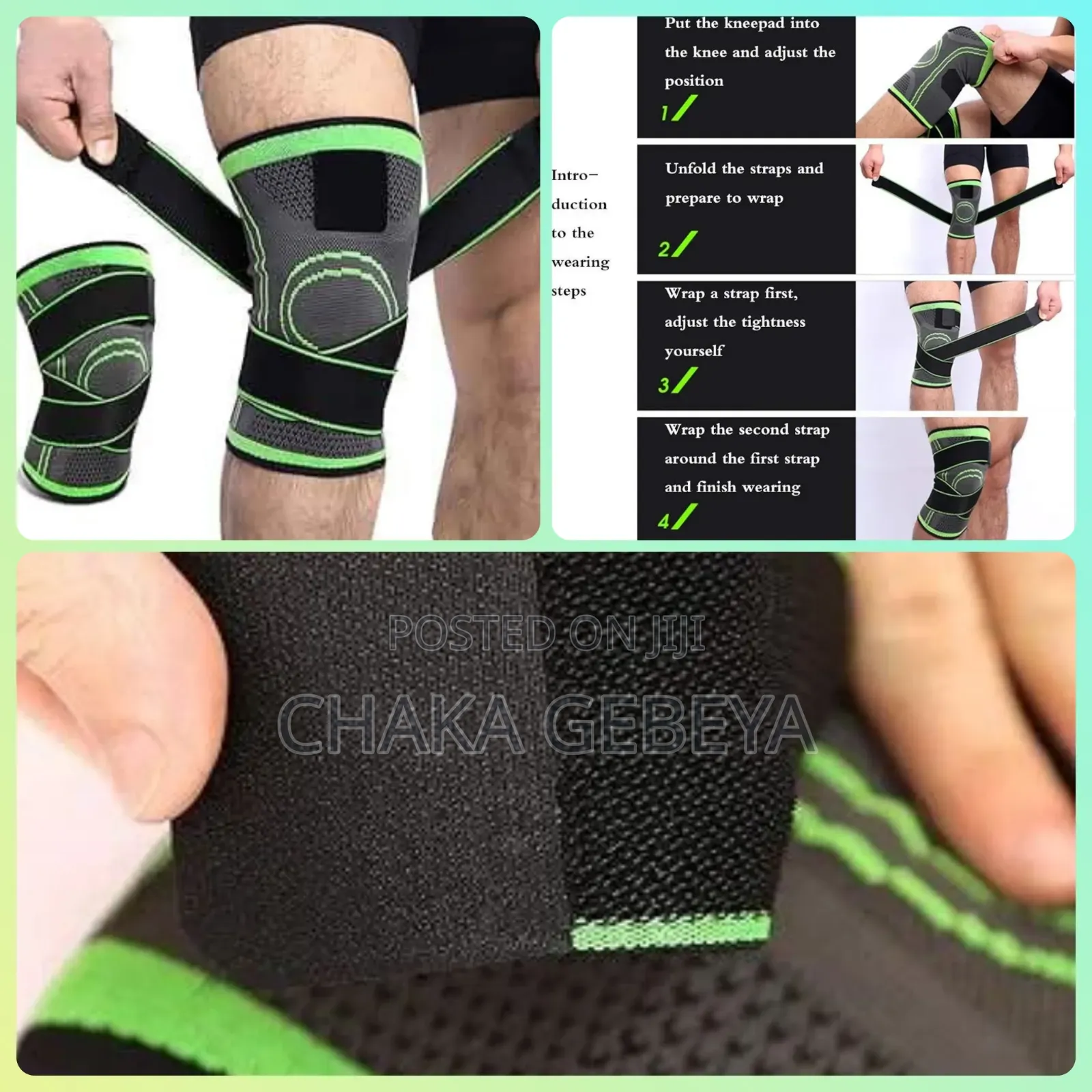 Premium Knee Support With Adjustable Straps–Breathable, Skin-Friendly
