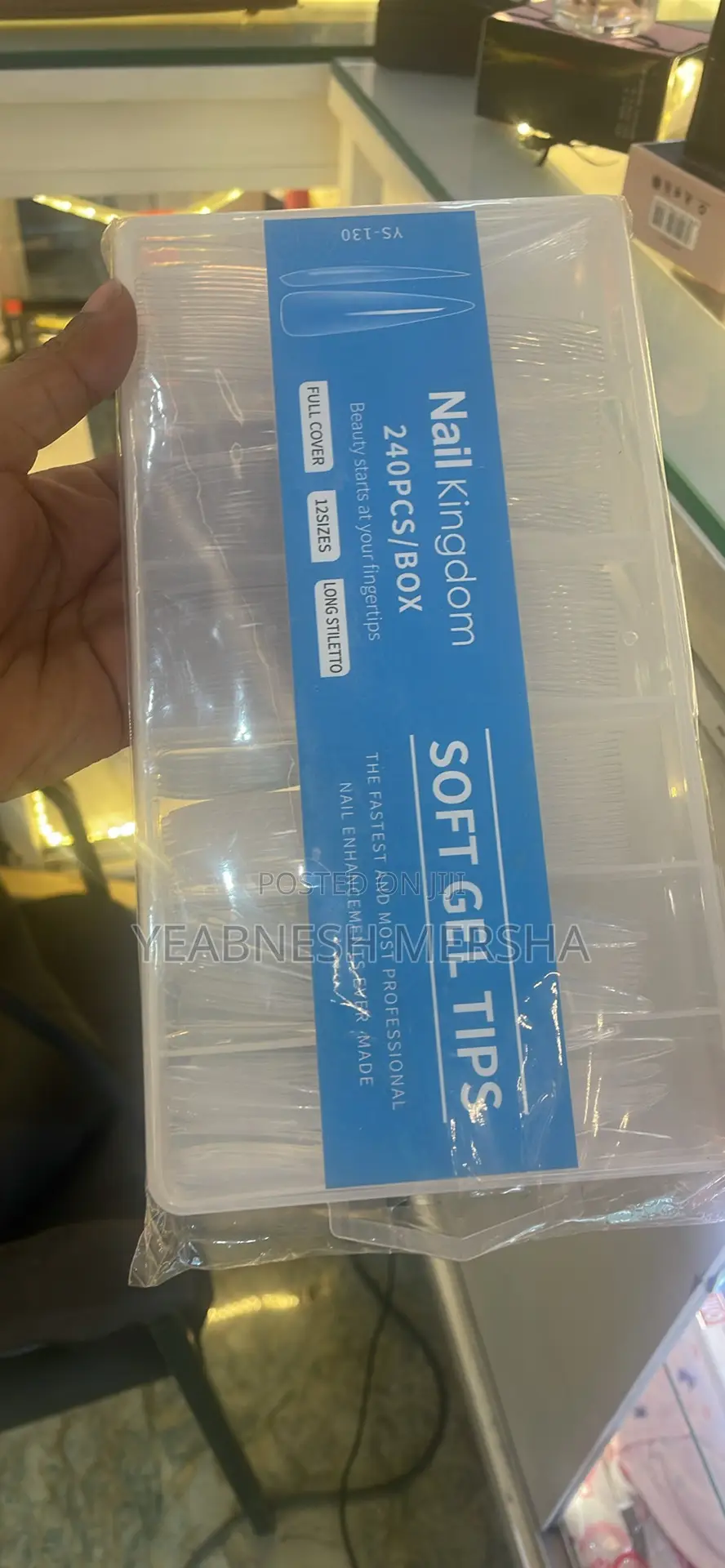 Nail Kingdom Soft Gel Tips – Long Stiletto