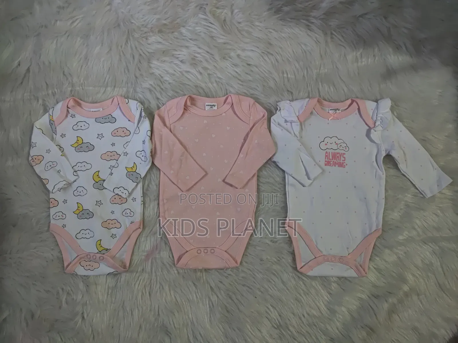 3pcs Set Newborn to 6m Onesies Sunnozy