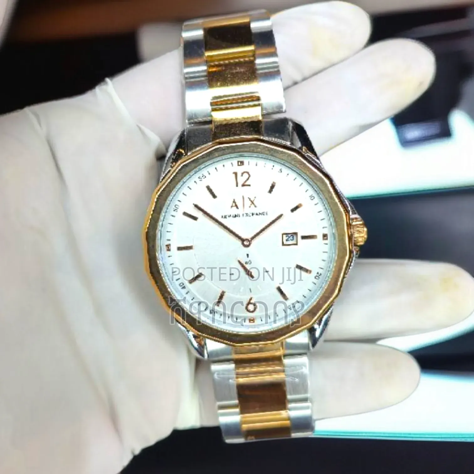 Two-Tone Armani Exchange Watch to Mark Your Beautiful Engagement