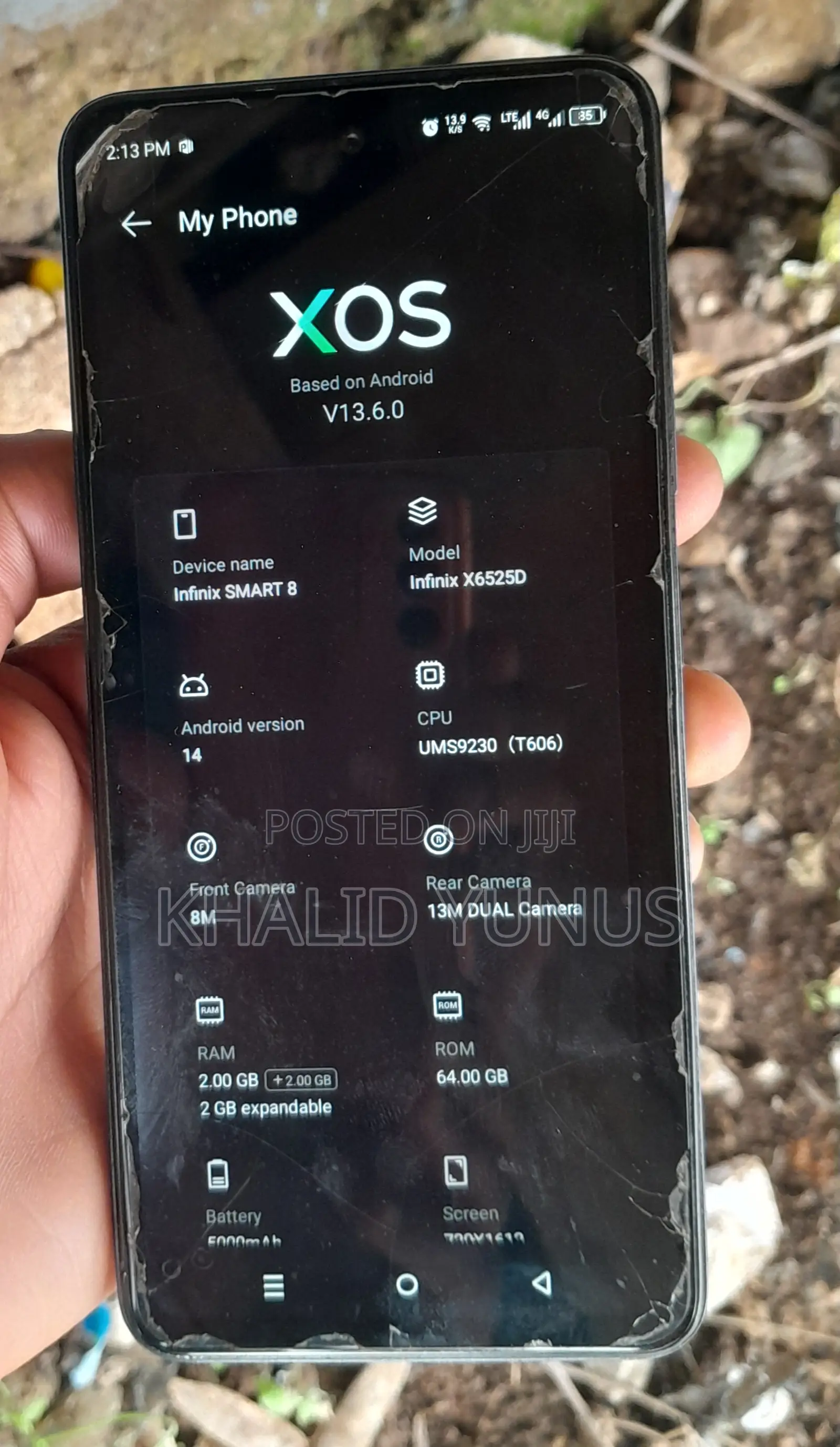Infinix Smart 8 64 GB Blue