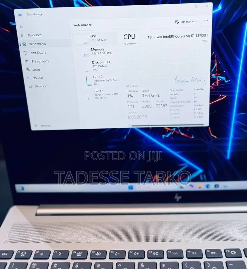 New Laptop HP 16GB Intel Core i7 SSD 1T