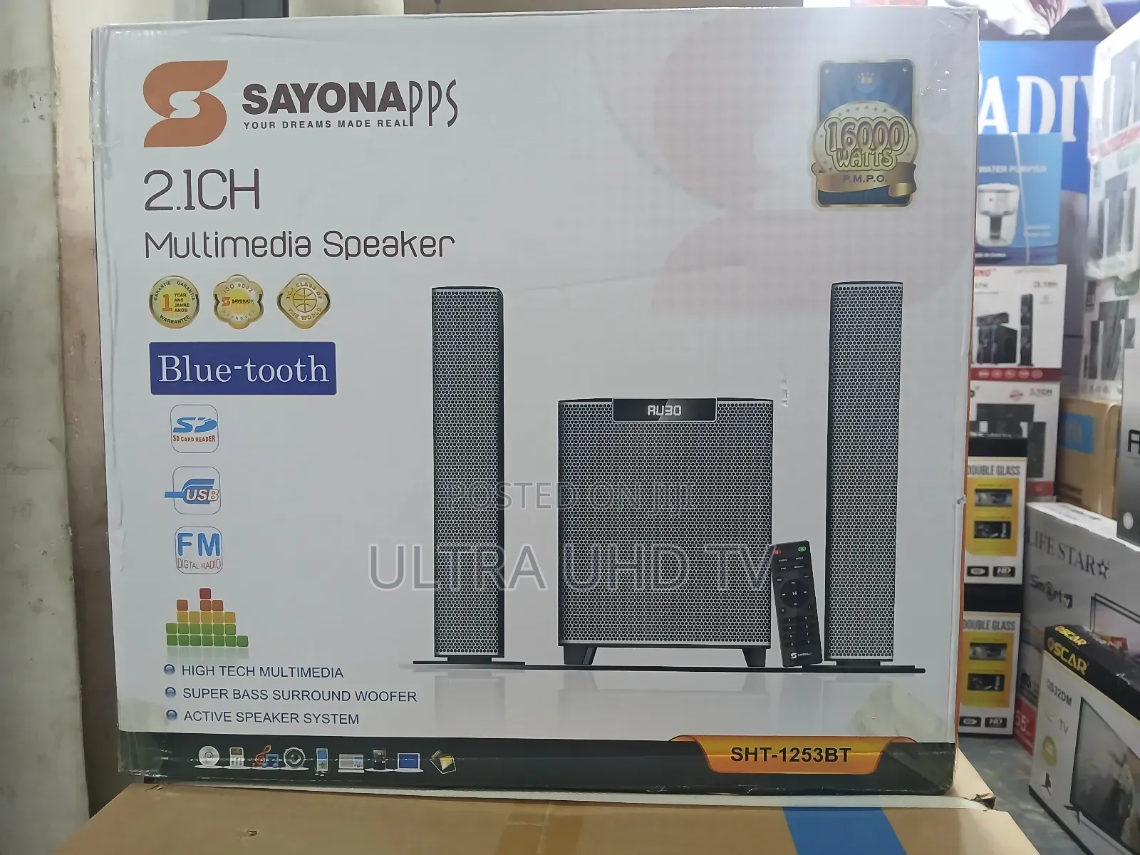 Sayona Sht-1253bt 2.1 Channel Multimedia Speaker System.Audio Features