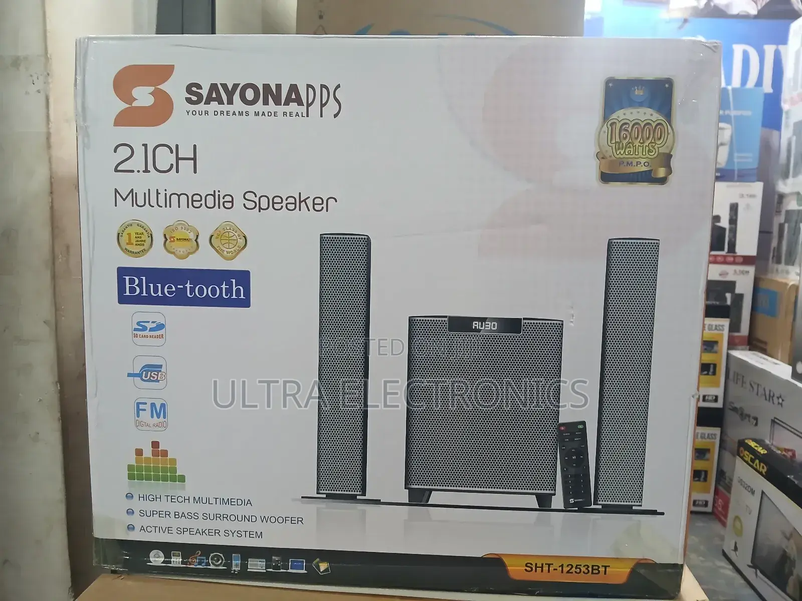 Sayona Sht-1253bt 2.1 Channel Multimedia Speaker System.Audio Features