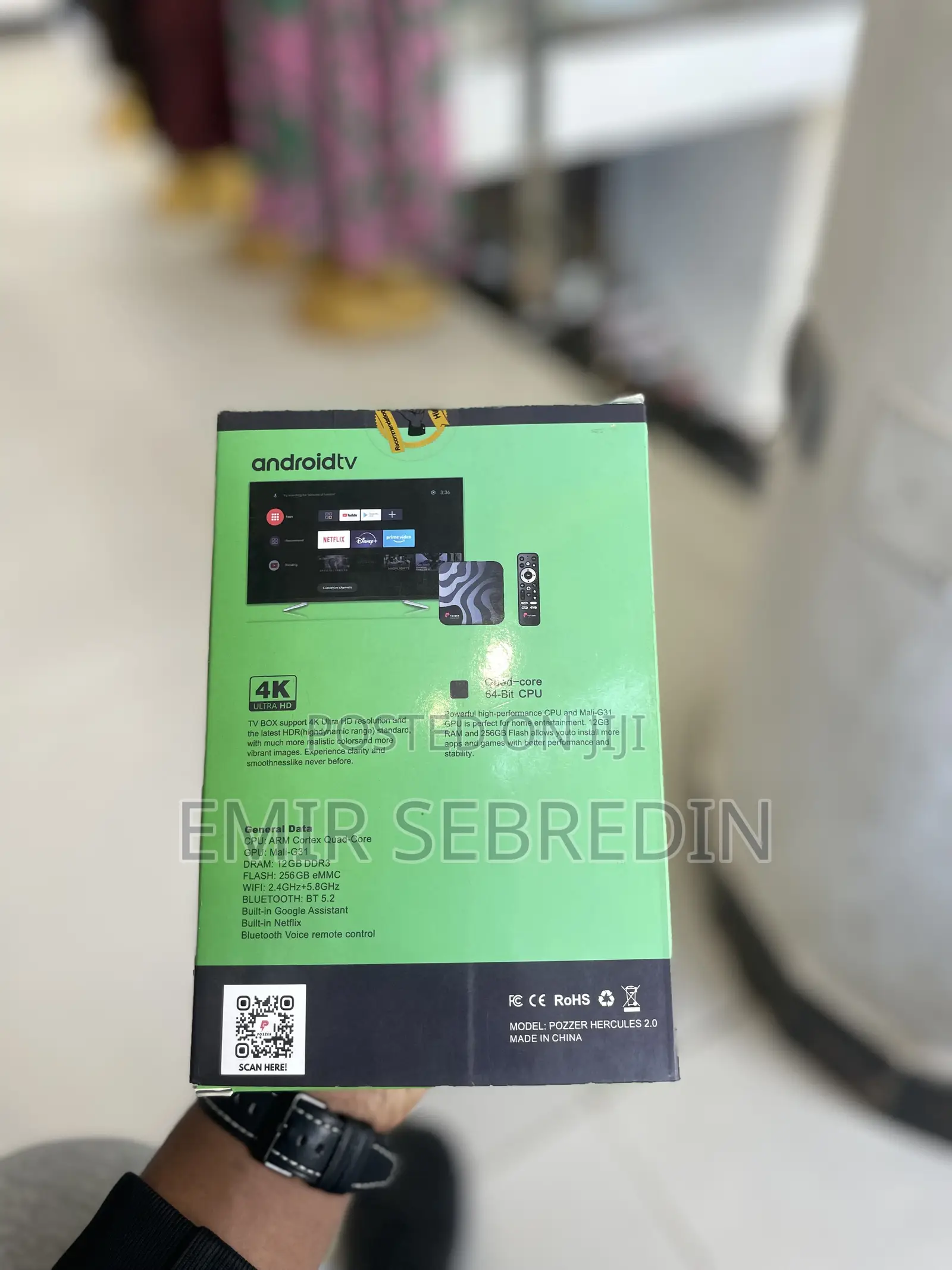Pozzer Black Tv Box