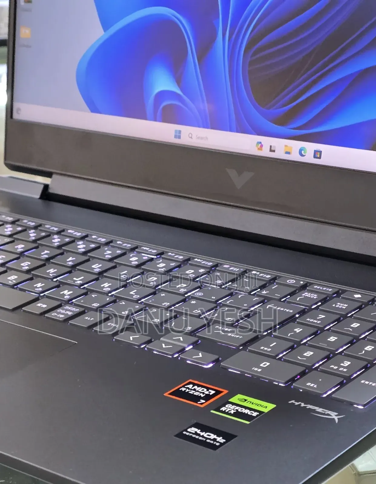 New Laptop HP Victus 16 16GB AMD Ryzen 7 SSD 1T