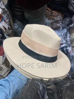 Unisex Straw Panama Fedora Hat