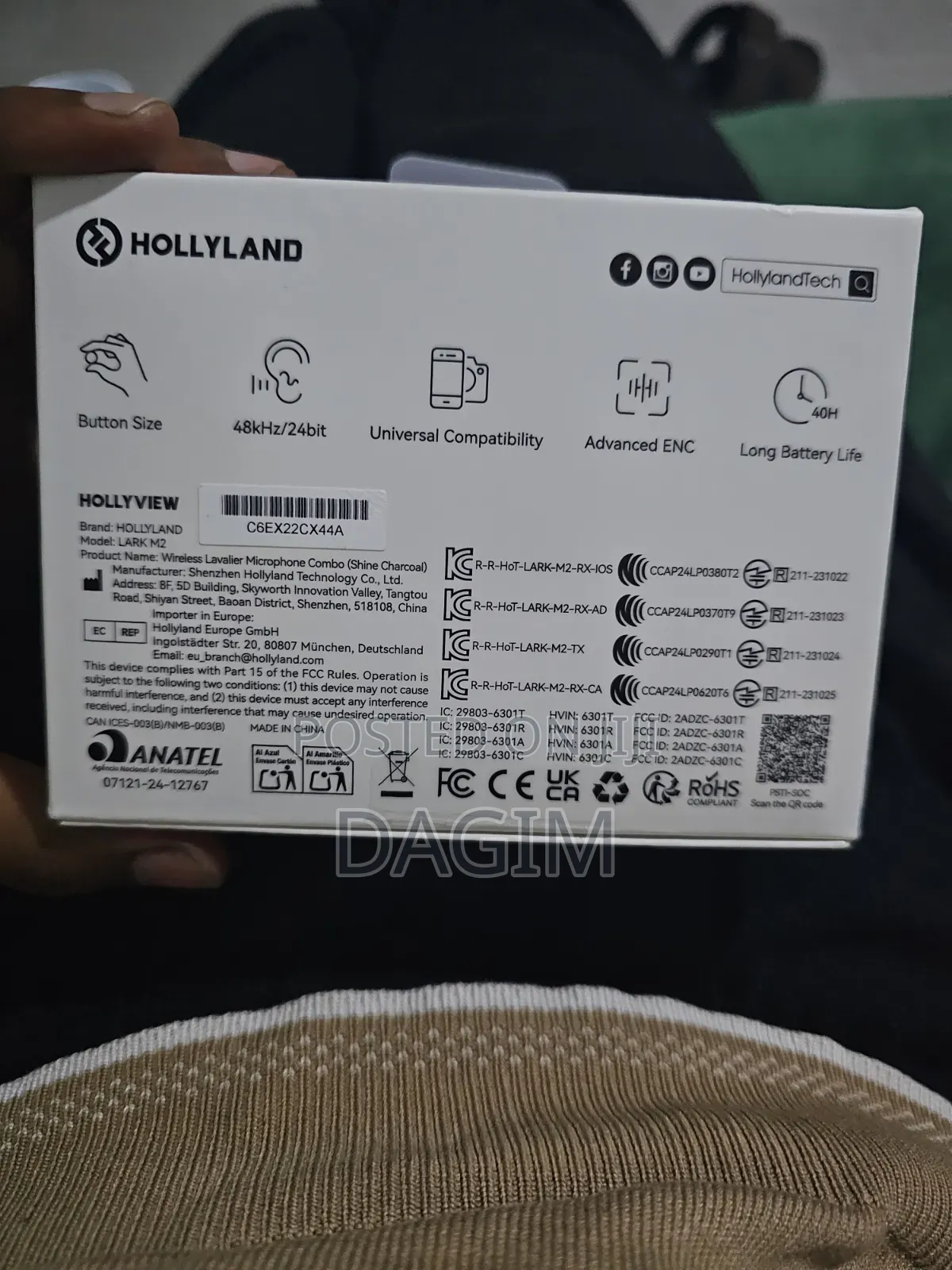 Lark M2 Holly Land Mic