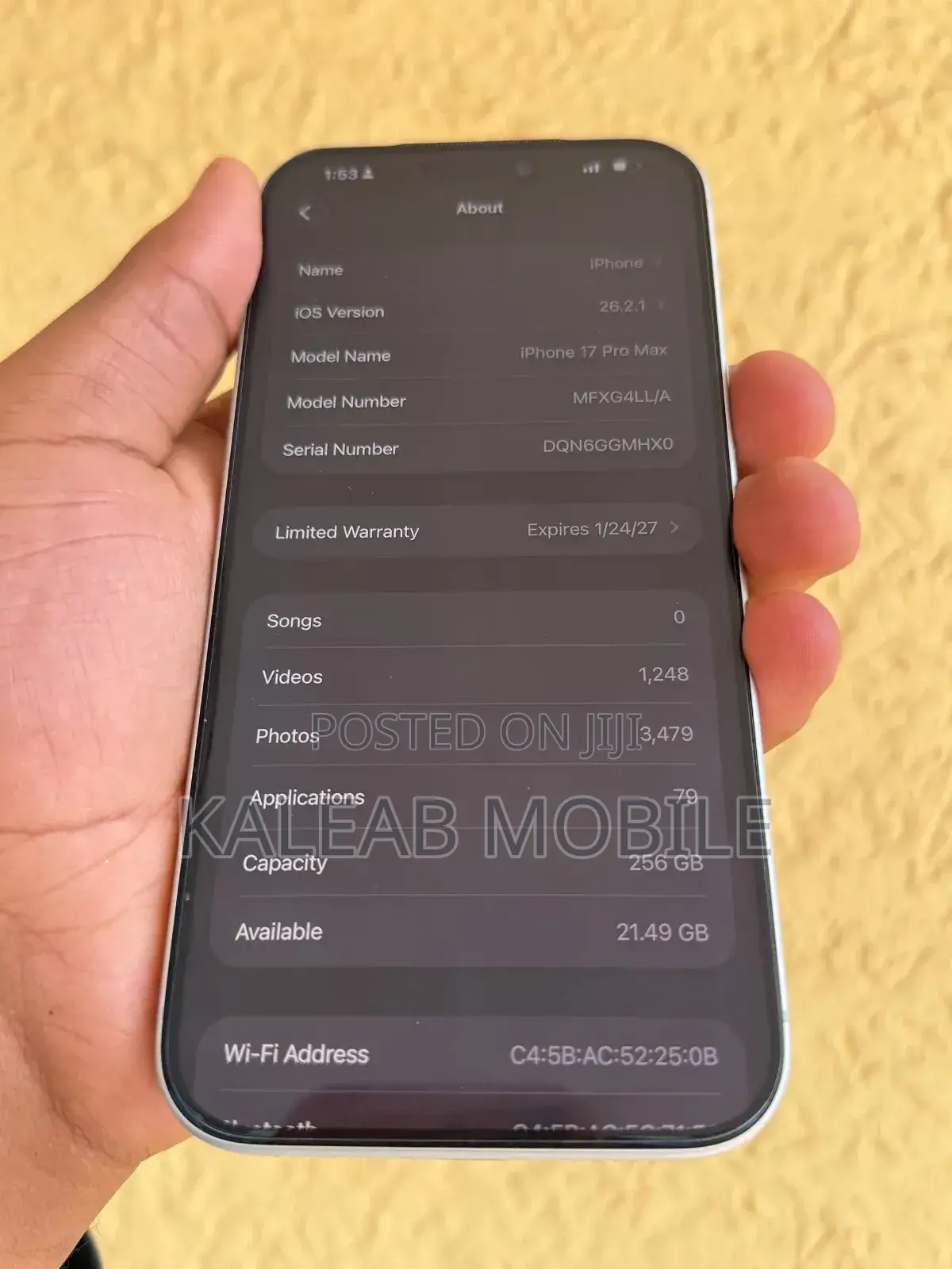 New Apple iPhone 17 Pro Max 256 GB Silver