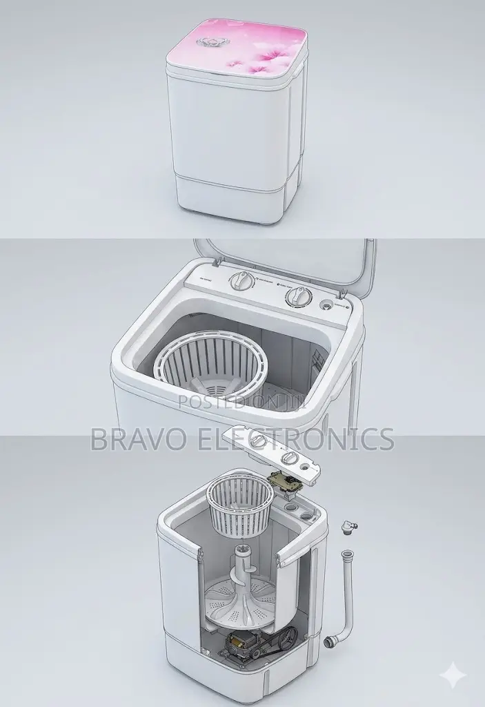 8kg Washing – Single Tub | Semi Automatic | Strong Efficient