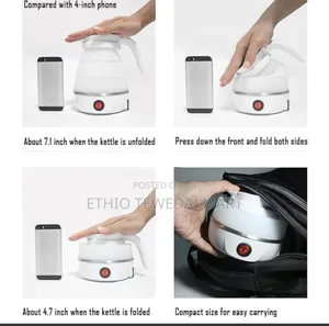 Travel Kettle Electric Small Foldable Portable Kettle የውሃ ማሞቂያ