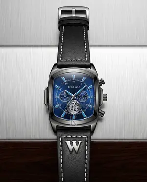Tentwo Men's Watch Features a Square Stainless Steel Case
