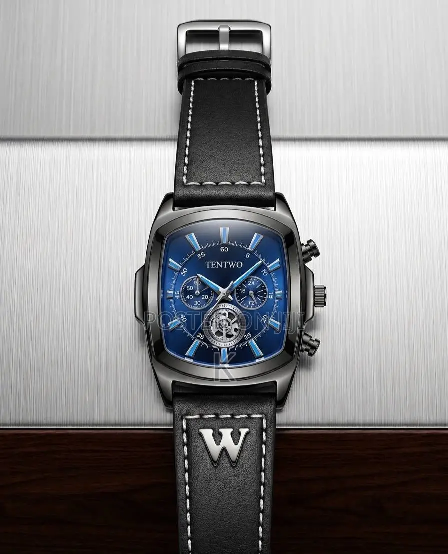 Tentwo Men's Watch Features a Square Stainless Steel Case
