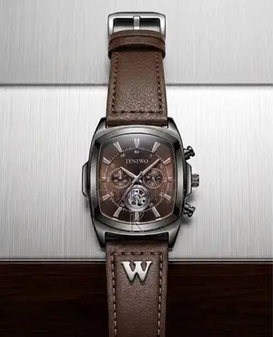 Tentwo Men's Watch Features a Square Stainless Steel Case